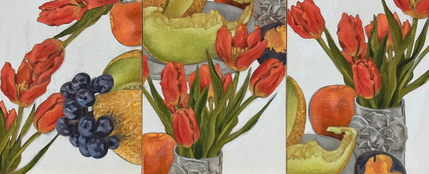 Image Cubed Tulips